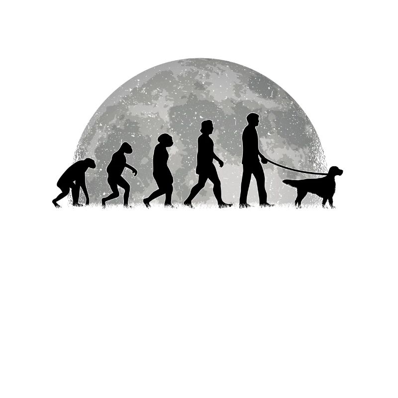 English Setter Evolution Mond Englischer Setter