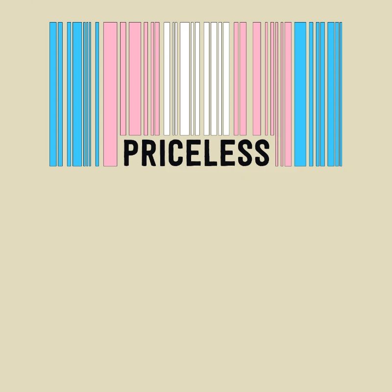 Priceless Trans Pride Barcode Subtle Transgender