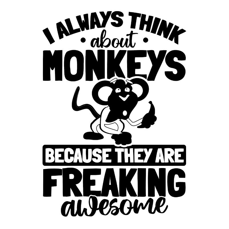 Orangutan Monkey Lover - I always think about Monk