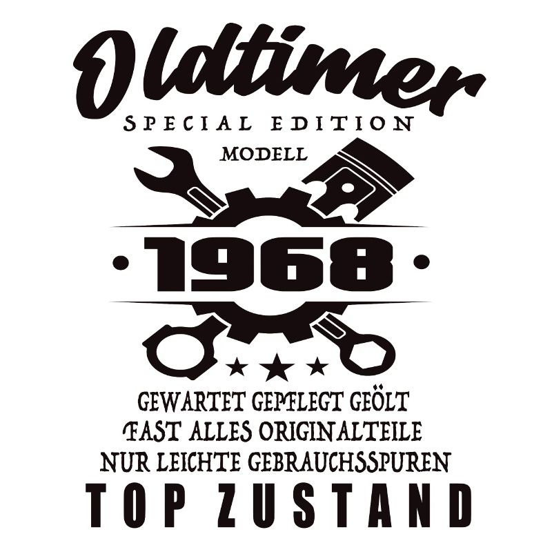 Oldtimer Special Edition Modell 1968 Geburtstag