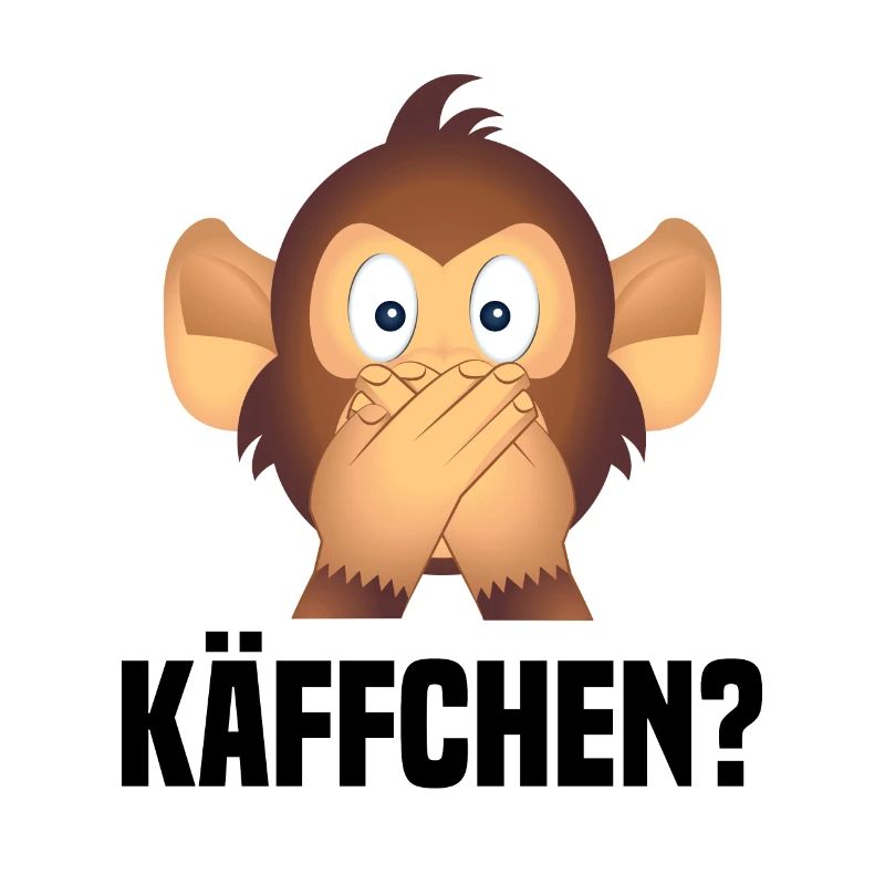 Käffchen? Lustiger Affe