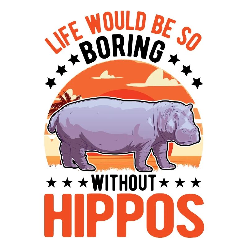 Nilpferd Geschenk Hippo Flusspferd