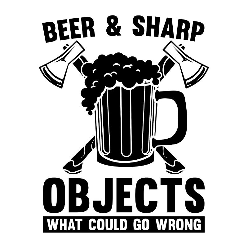 Bière et objets tranchants Lancer de hache Lanceur de hache
