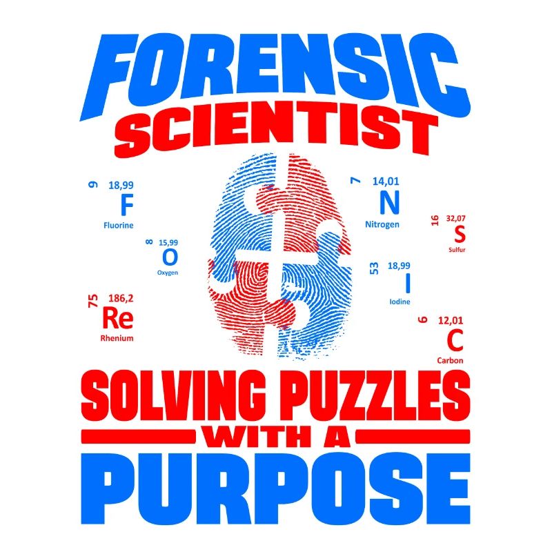 Criminology Forensic Scientist Solving Puzzles