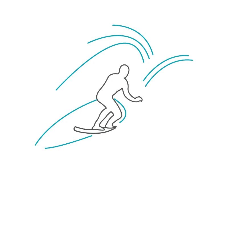 Surfer comic style