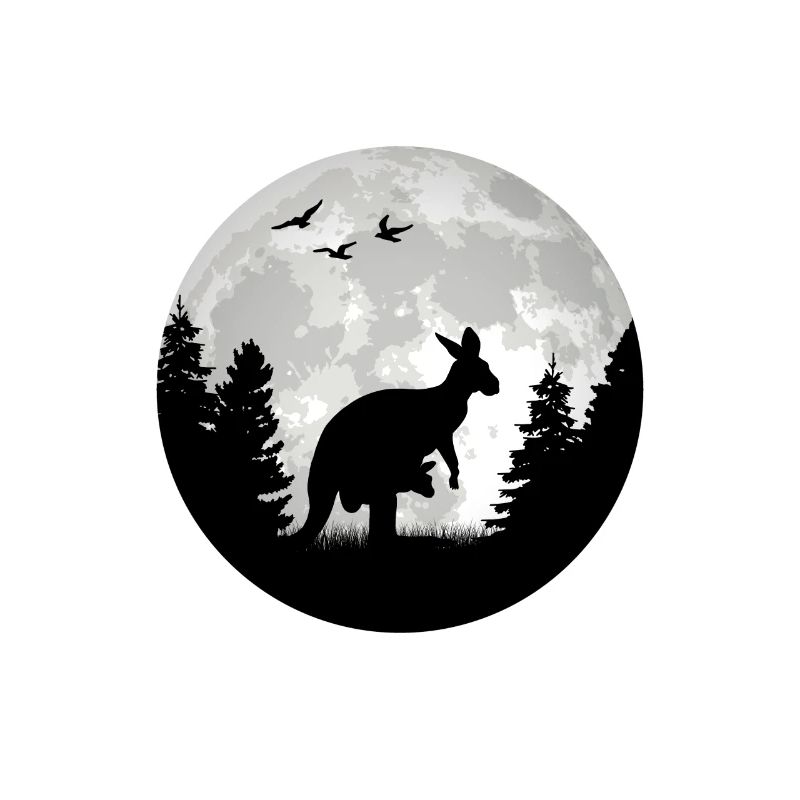 Kangaroo, Moon, Australia, Kangaroo