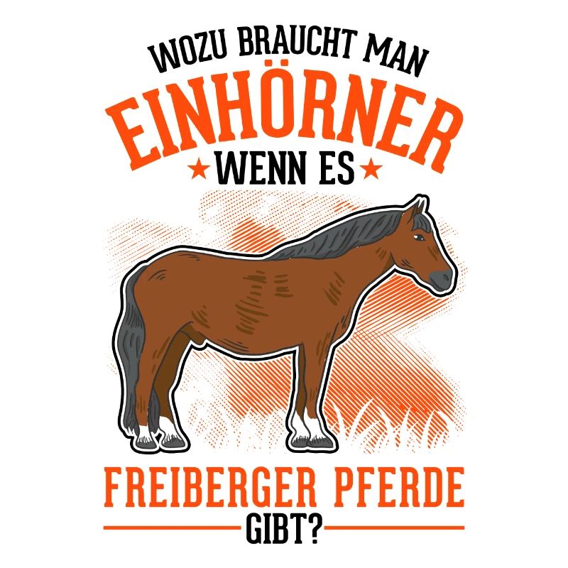 Freiberger Pferd Einhorn