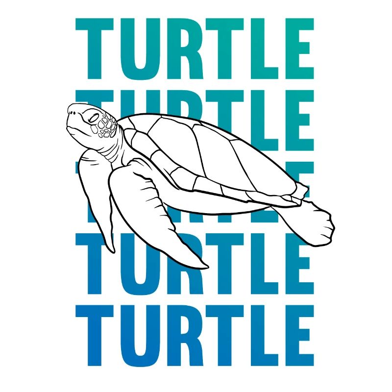 TURTLE Schattenbild Wortkunst Geschenk