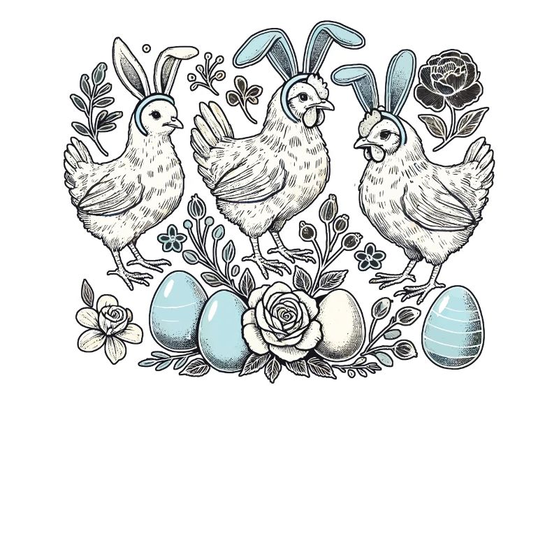 Easter Chickens Chick Retro Easter Bunny Chicken