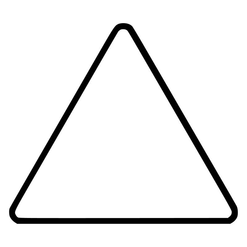 Triangle empty blank vacant