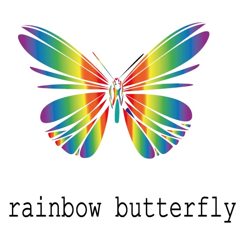 rainbow butterfly