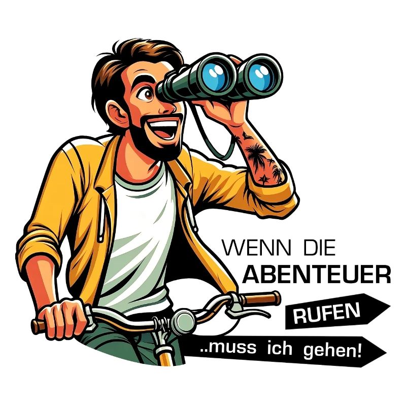 Fahrad Mann Weiß