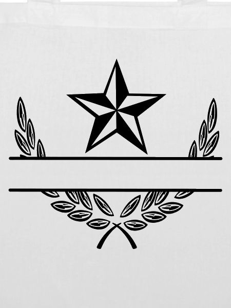 Stern im Lorbeerkranz