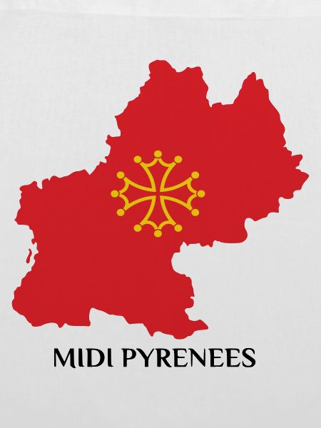 Map of the Midi-Pyrénées