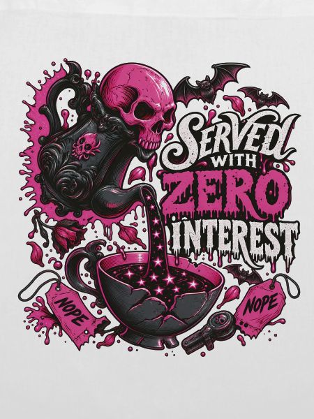 Kaffee Totenkopf Pink Gothic