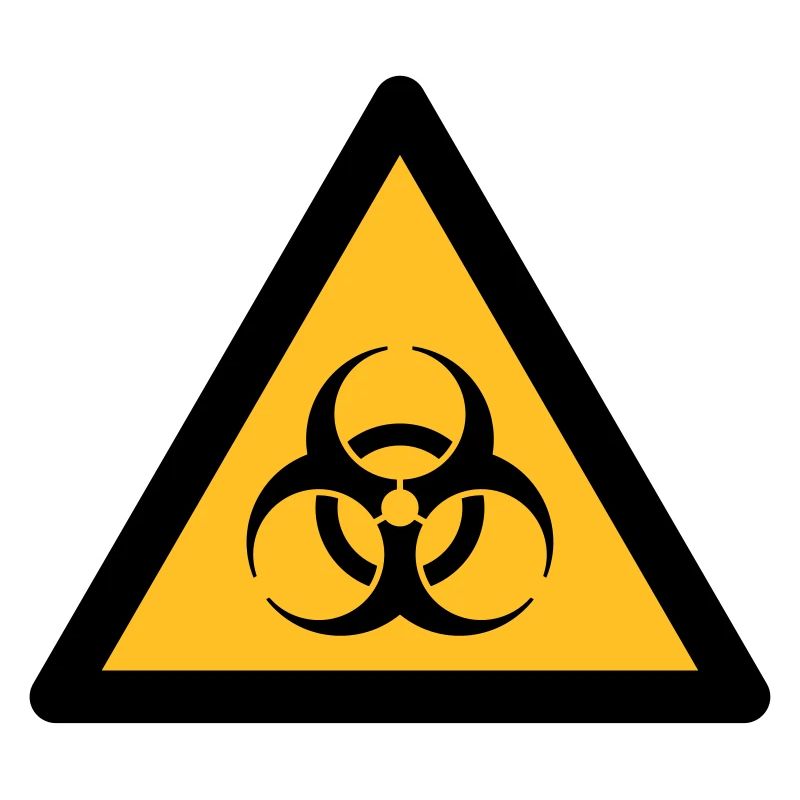 Gefahrensymbol - Biohazard (2-farbig)