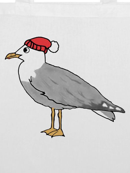 Möve mit Haube
