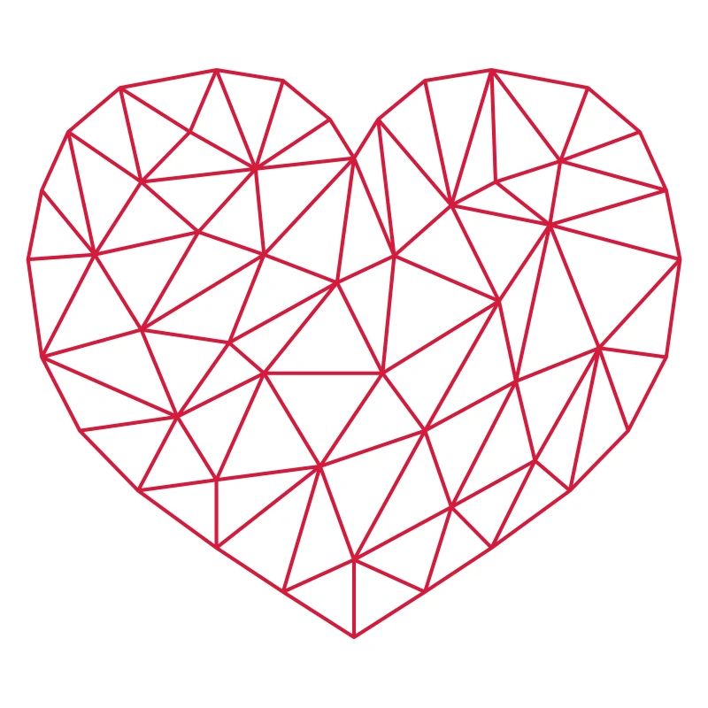 Grid Heart Pattern