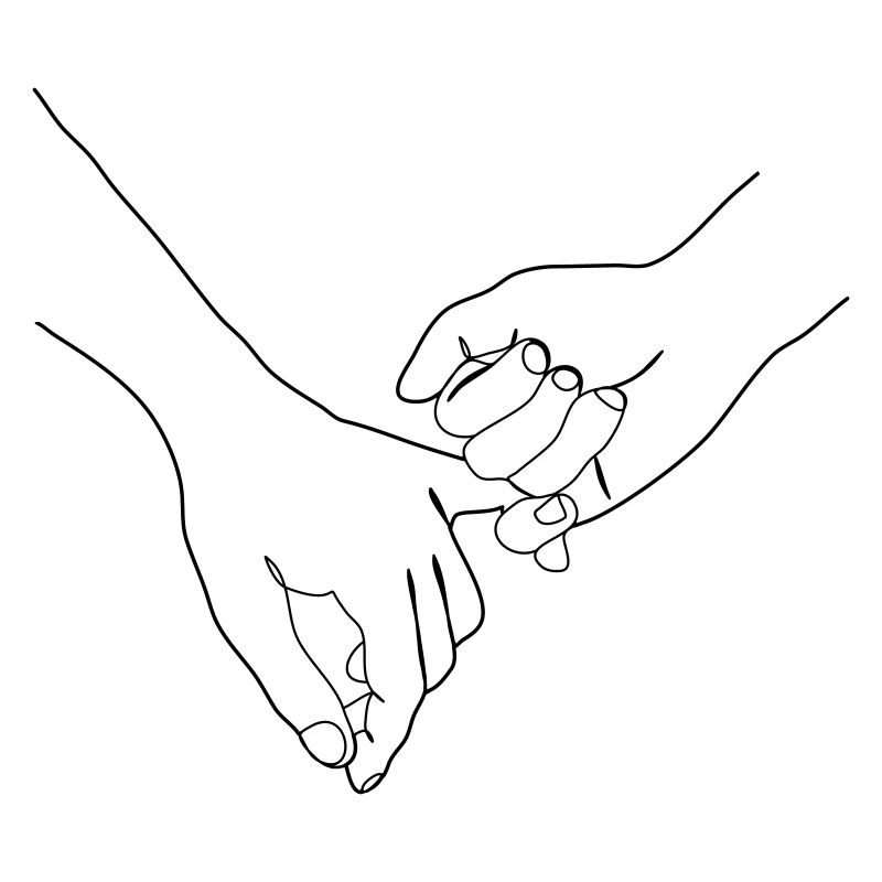 Partner Händchen Halten