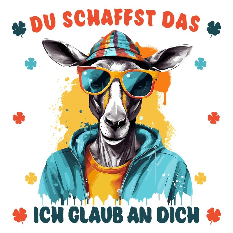 Du schaffst das! Ich glaub an dich! Glücksbringer