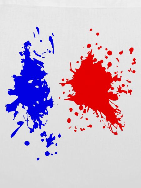 Frankreich Flagge Splash
