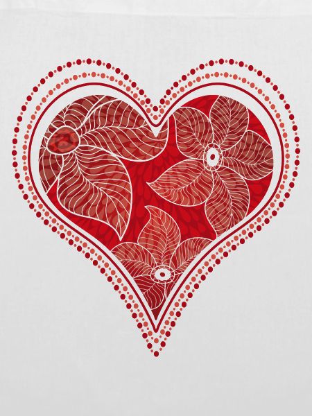 Rotes Herz- Ornament