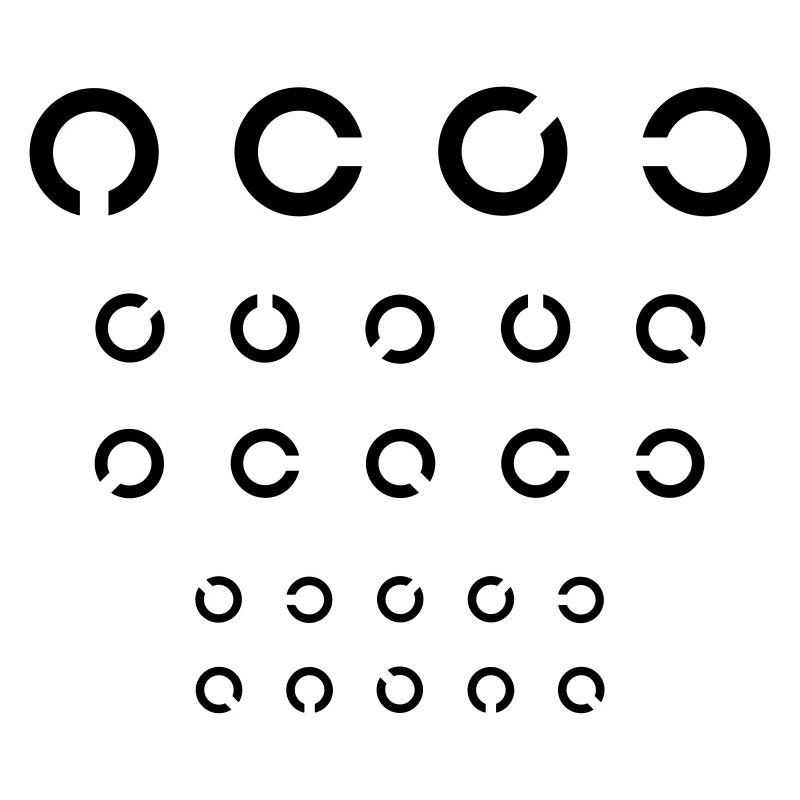 Test oculaire - cercles
