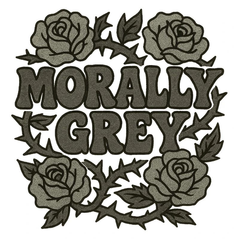 Moralisch Grey Roses Grunge