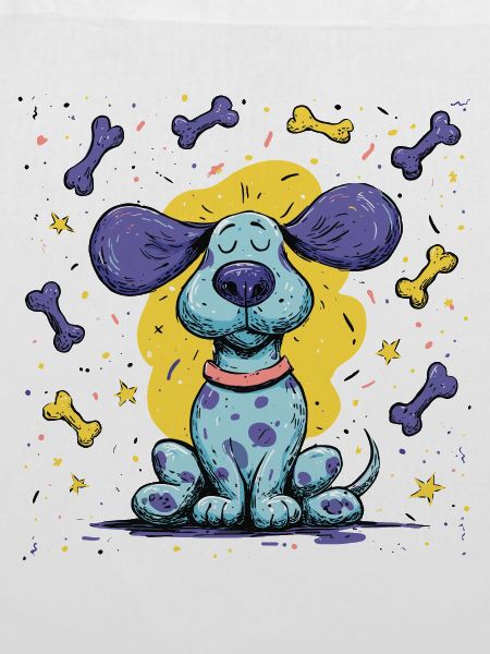 Sternenhund im bunten Orbit