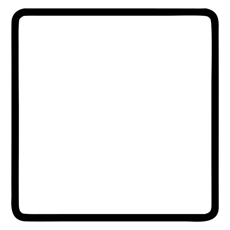 Square Frame Rounded Outline