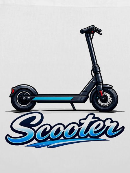 Scooter Illustration Neon Ride