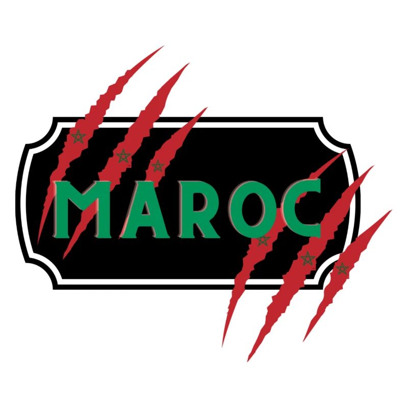 Maroc Patch mit Kratzer