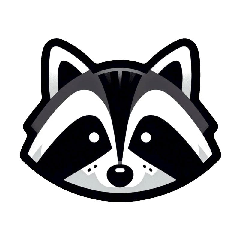 Einfaches Waschbär-Design