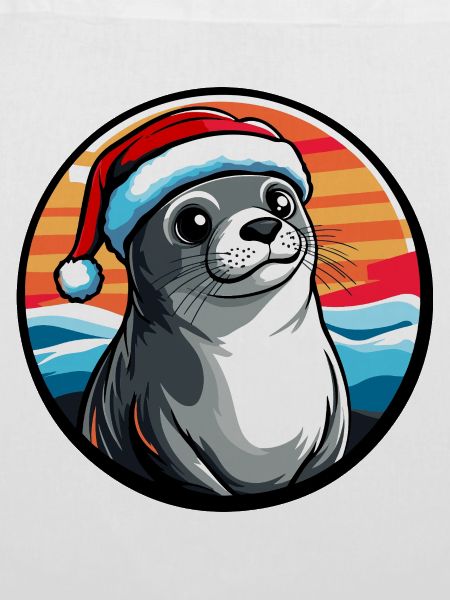 Seelöwe im Winter Santa Hut