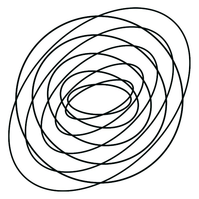 Coiled Abstract Spiral Circle