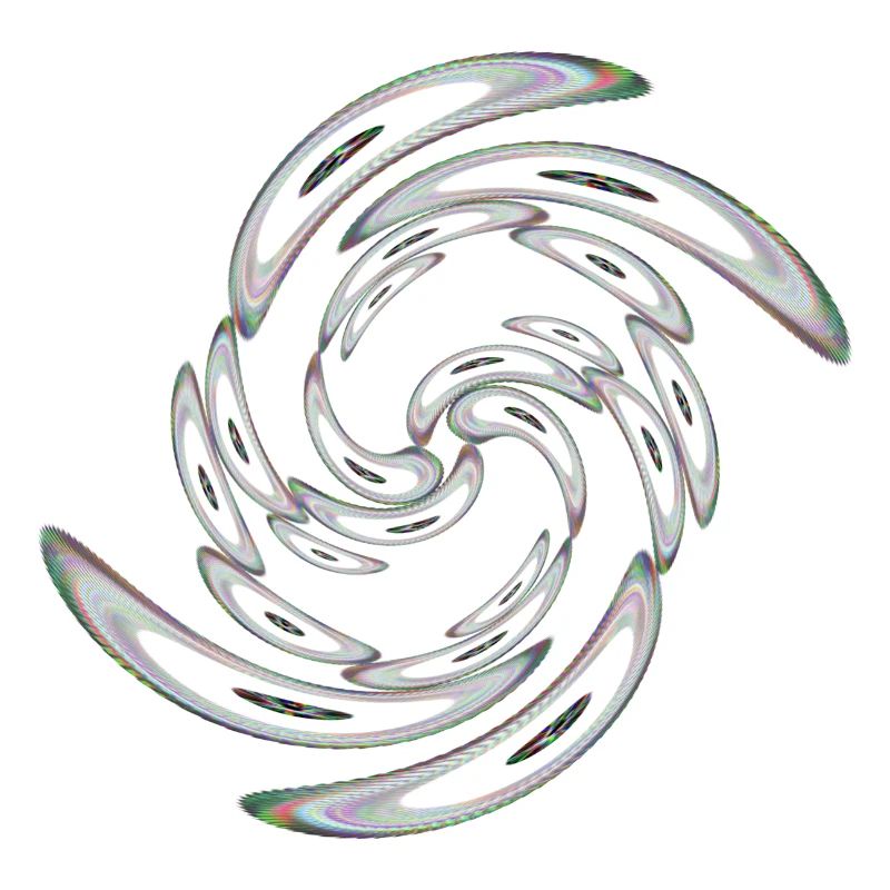 Neon gewölbte Ringe verdreht