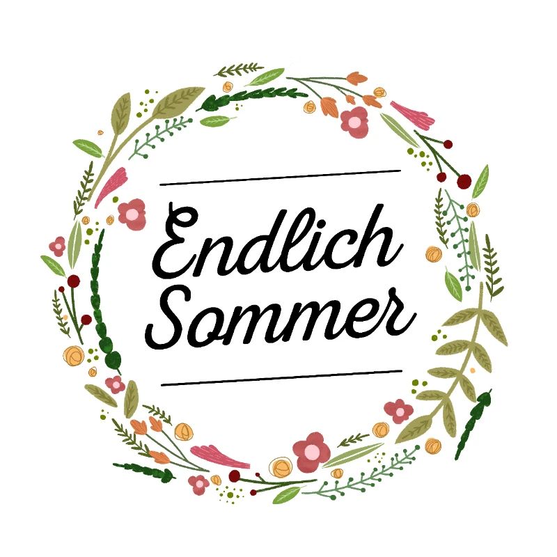 Endlich Sommer | Blumen Design | Geschenkidee