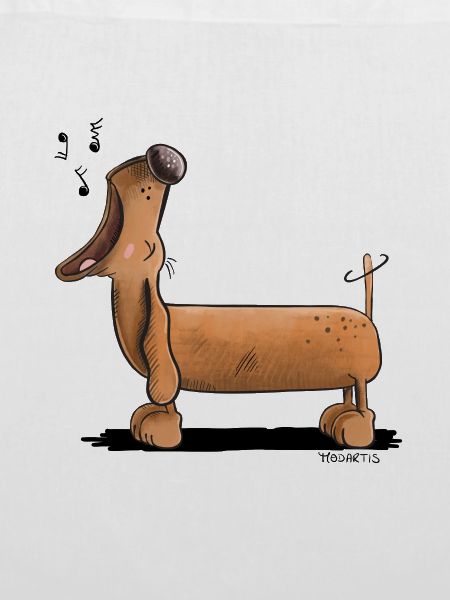 Jaulender Dackel - Dachshund - Comic