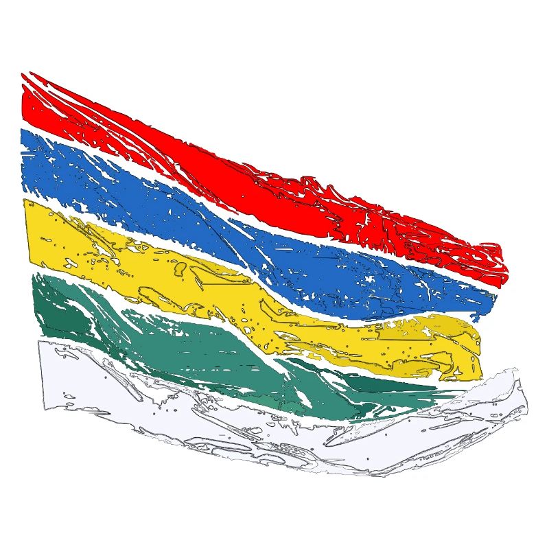 Drapeau Terschellinger - Drapeau de Terschelling