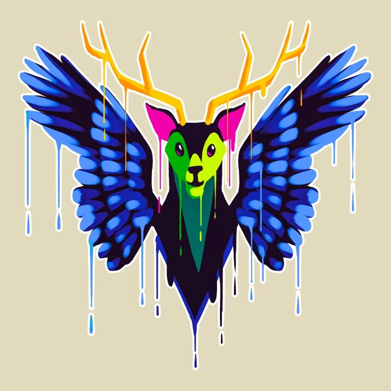 A Beautiful and Fun Peryton Bat Design