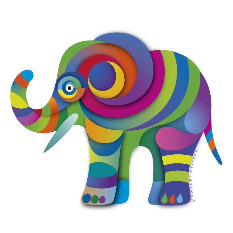 Kleiner Farbenelefant