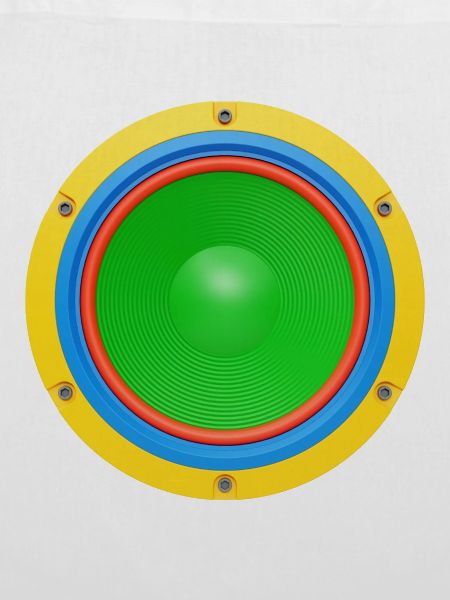 Bunter Lautsprecher 3D