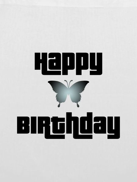 Happy Birthday Schmetterling Design