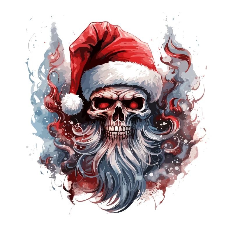 Weihnachtsmann Totenkopf