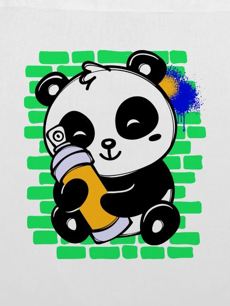 Graffiti Panda Zeichnen Illustration Spraydose