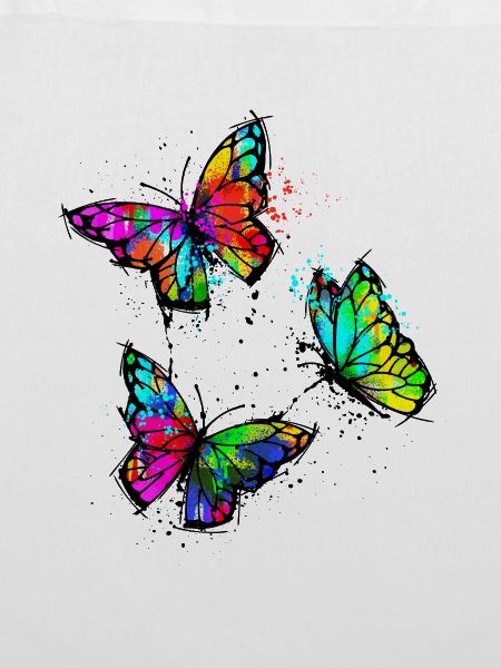 Strassenkunst Schmetterling Kunst Graffiti