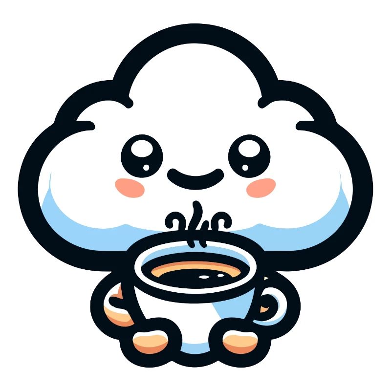 Caffeine Cumulus: The Cheerful Cloud