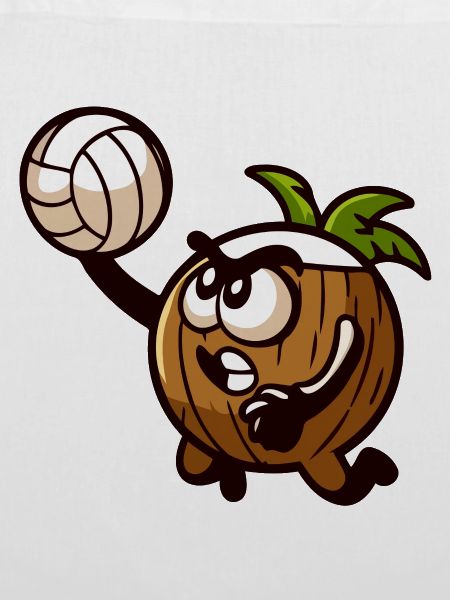 Spike die Volleyball-Eichel