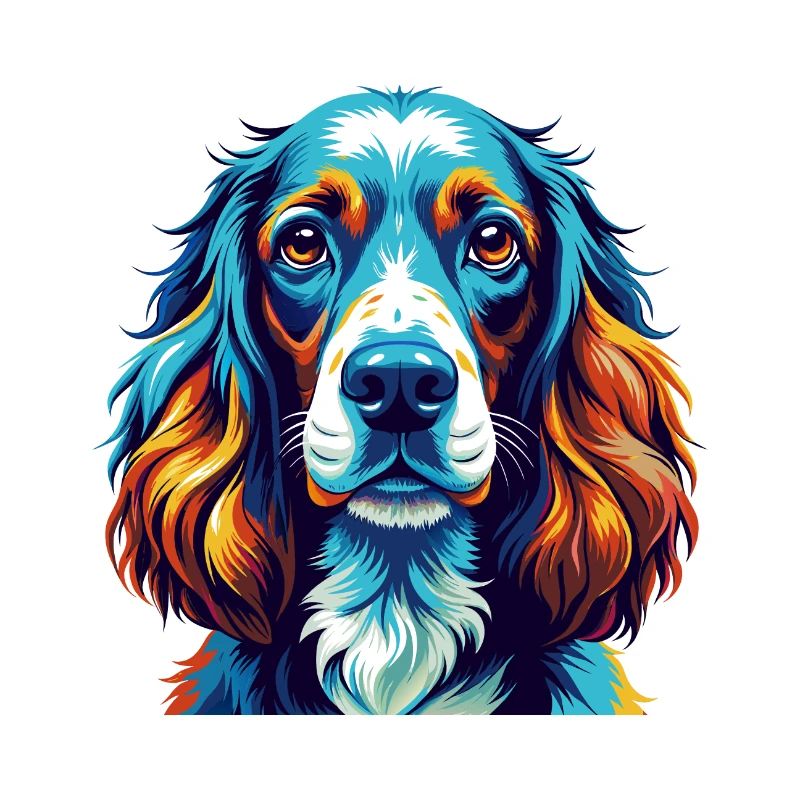 Englischer Cocker Spaniel Hunderasse Karikatur Kawaii