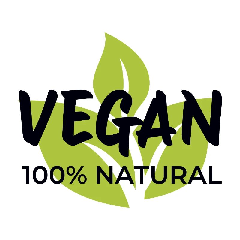 Vegan Leaf Emblem Design
